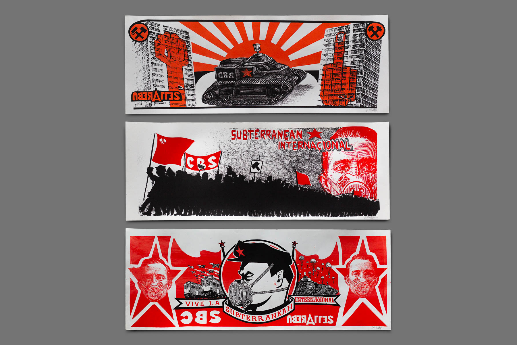 CBS Screen Prints – “Propaganda red”