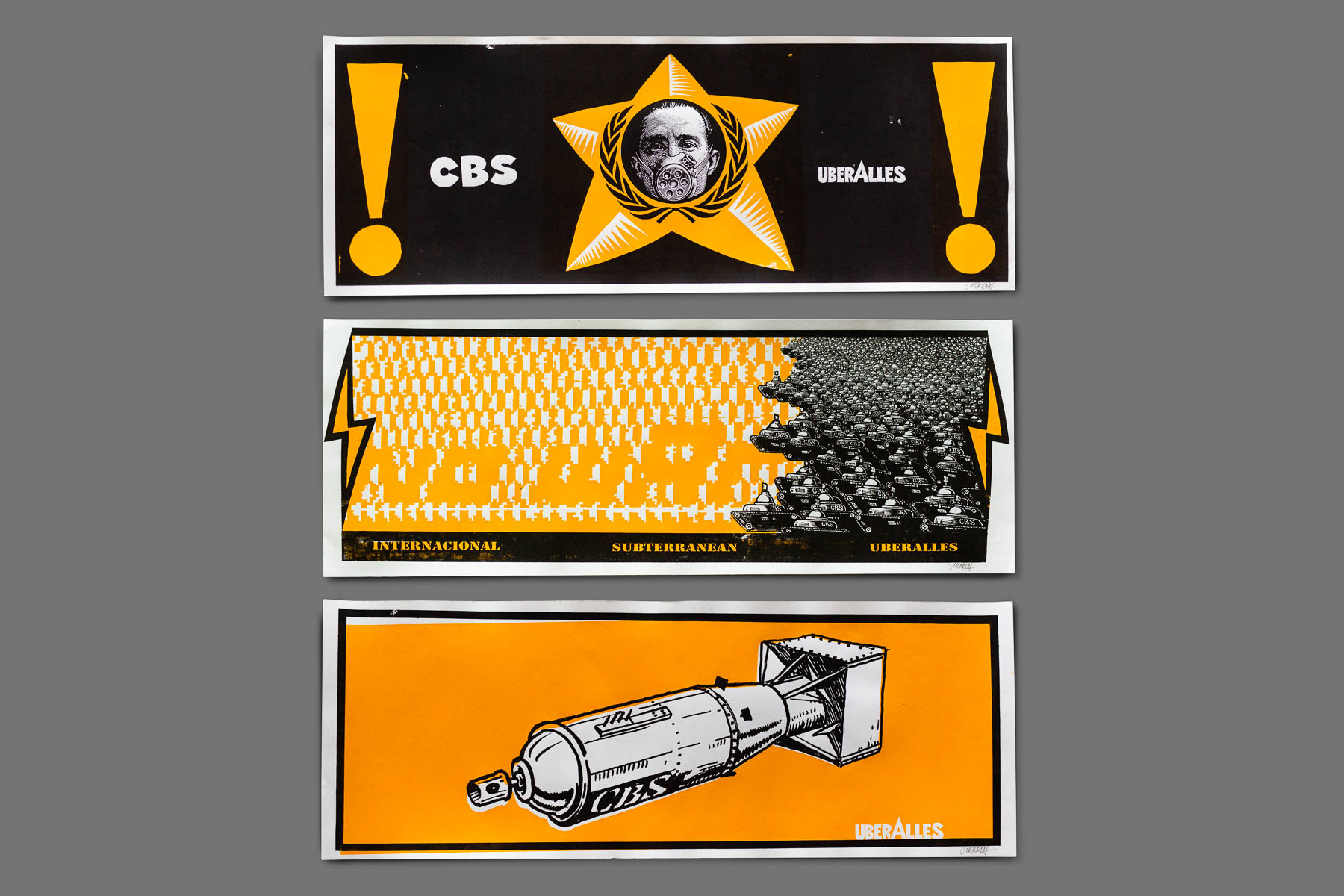 CBS Screen Prints – “Propaganda yellow”